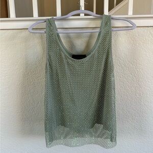 Anthropologie Rhinestone Tank